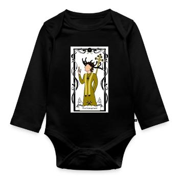 Der Hierophant - Baby Bio-Langarm-Body - Schwarz - Vorne