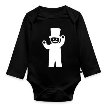 Schornsteinfeger  - Baby Bio-Langarm-Body - Schwarz - Vorne