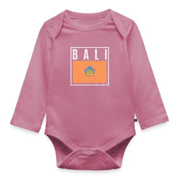 Bali - Body Bébé bio manches longues - mauve - Devant