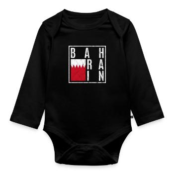 Bahrain - Baby Bio-Langarm-Body - Schwarz - Vorne