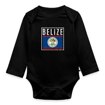 Belize - Baby Bio-Langarm-Body - Schwarz - Vorne