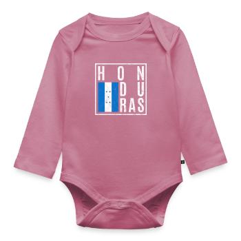 Honduras - Organic Longsleeve Baby Bodysuit - mauve - Front