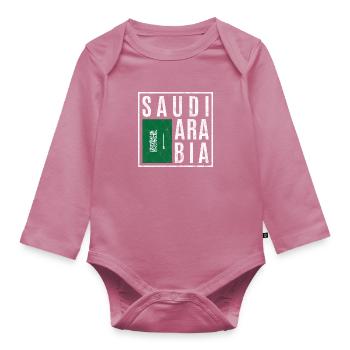 Arabie Saoudite - Body Bébé bio manches longues - mauve - Devant