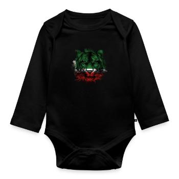 Tschetschenien - Baby Bio-Langarm-Body - Schwarz - Vorne