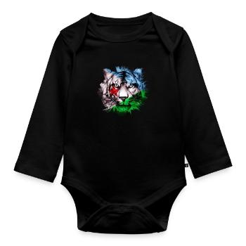 Dschibuti - Baby Bio-Langarm-Body - Schwarz - Vorne