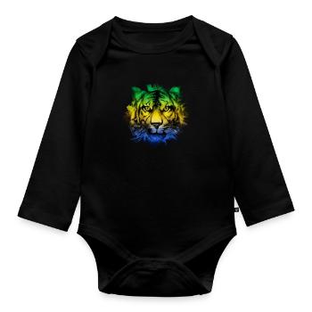 Gabun - Baby Bio-Langarm-Body - Schwarz - Vorne