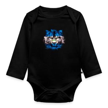 Nicaragua - Organic Longsleeve Baby Bodysuit - black - Front