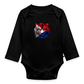 Sint Maarten - Baby Bio-Langarm-Body - Schwarz - Vorne