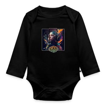 ABEILLES INFECTÉES ÉQUIPAGE Chemise Noir - Body Bébé bio manches longues - noir - Devant
