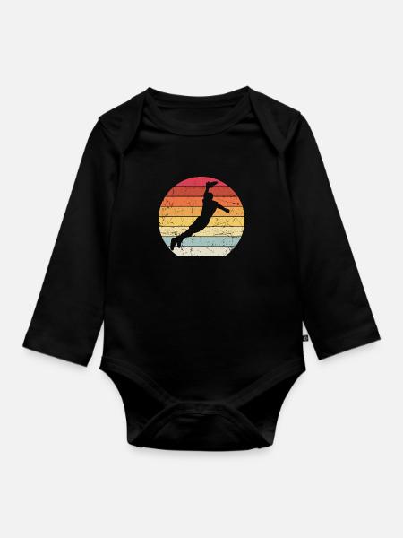 Frisbee - Baby Bio-Langarm-Body - Schwarz