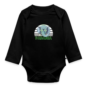 Padanie - Body Bébé bio manches longues - noir - Devant