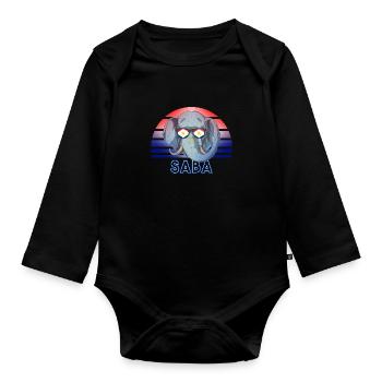 Saba - Baby Bio-Langarm-Body - Schwarz - Vorne