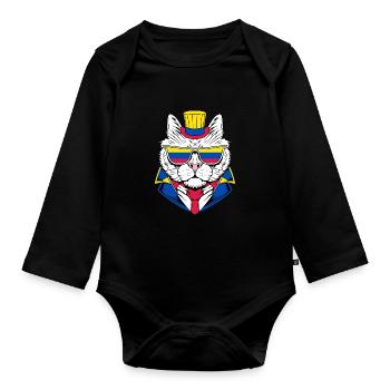 Kolumbien - Baby Bio-Langarm-Body - Schwarz - Vorne