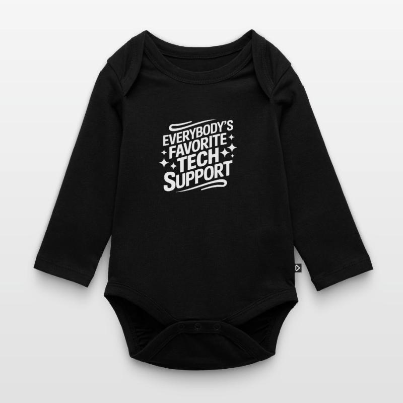 Support technique Informatique Body Bébé bio manches longues