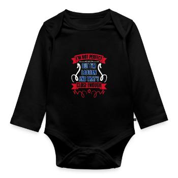 Funny Laotian Pride Lao People Laotian Roots A - Organic Longsleeve Baby Bodysuit - black - Front