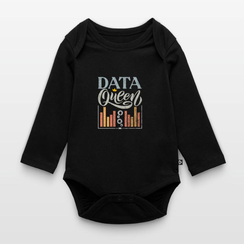 Awesome Data Queen Deep Learning A Data Scientist Organic Longsleeve Baby Bodysuit