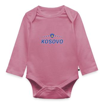 Kosovo - Organic Longsleeve Baby Bodysuit - mauve - Front