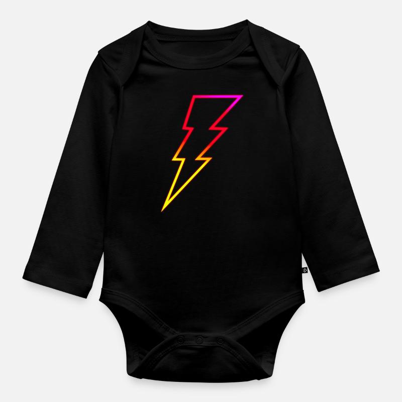 Blitz - Baby Bio-Langarm-Body - Schwarz
