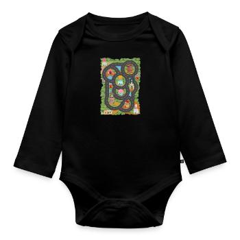 Auto Play Shirt, Vatertag Geschenk - Baby Bio-Langarm-Body - Schwarz - Vorne