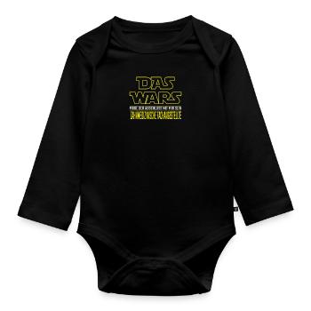 Das Wars Beruf Zahnmedizinische Fachangestellte - Baby Bio-Langarm-Body - Schwarz - Vorne