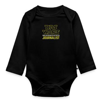Das Wars Abschluss Journalist Beruf Geschenkidee - Baby Bio-Langarm-Body - Schwarz - Vorne