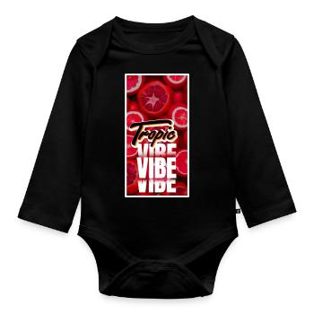 Tropic Vibe - Baby Bio-Langarm-Body - Schwarz - Vorne
