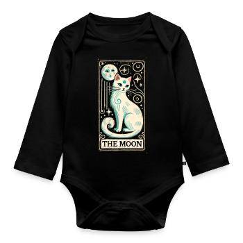 Das Mond-Tarot - Baby Bio-Langarm-Body - Schwarz - Vorne