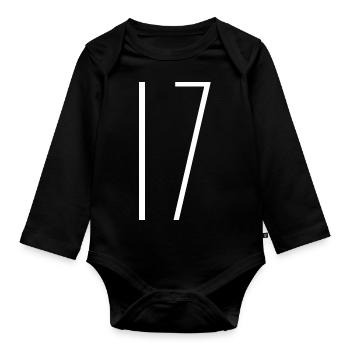 17 - Baby Bio-Langarm-Body - Schwarz - Vorne