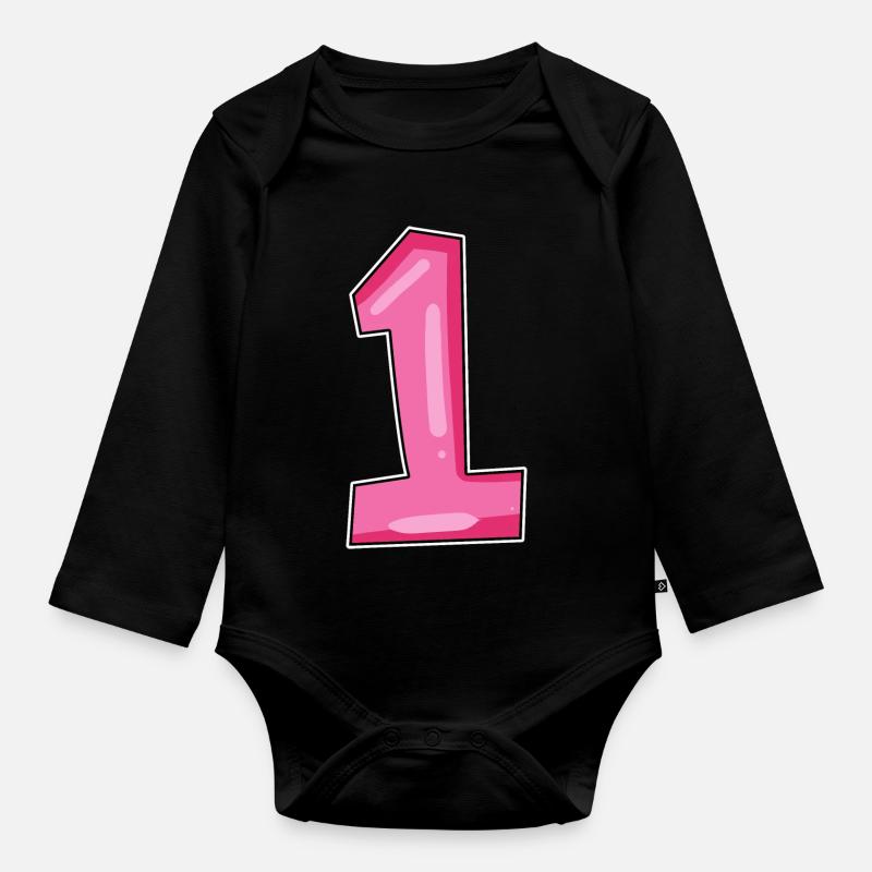 1 - Body Bébé bio manches longues - noir
