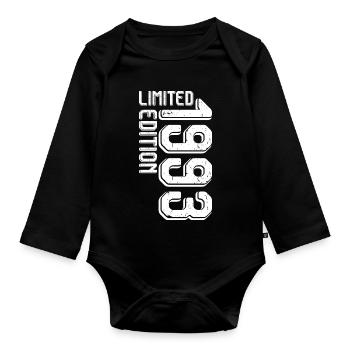 Limitierte Glyphen-Edition - Baby Bio-Langarm-Body - Schwarz - Vorne