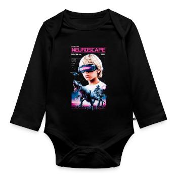 Neuroscape - Baby Bio-Langarm-Body - Schwarz - Vorne