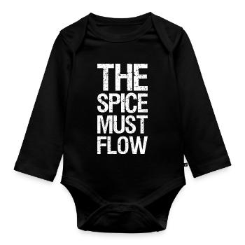 the spice must flow - Baby Bio-Langarm-Body - Schwarz - Vorne