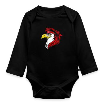 Aceh - Organic Longsleeve Baby Bodysuit - black - Front