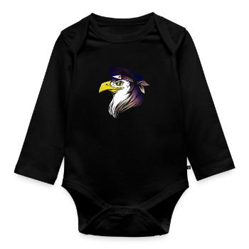 American Samoa - Organic Longsleeve Baby Bodysuit - black - Front