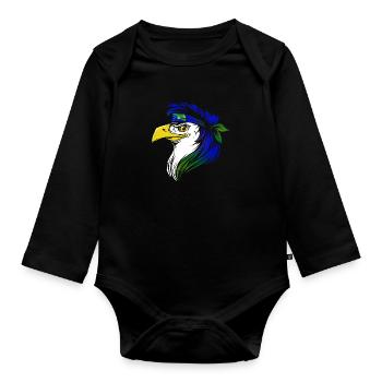 Christmas Island - Organic Longsleeve Baby Bodysuit - black - Front