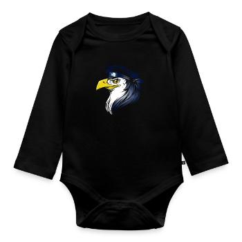 Antarctique - Body Bébé bio manches longues - noir - Devant