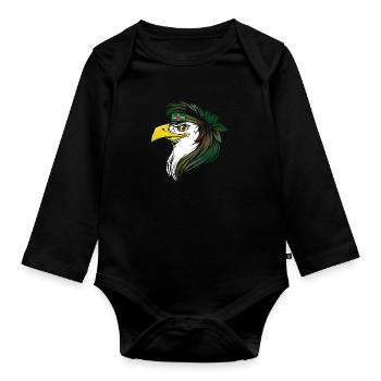 Dominica - Organic Longsleeve Baby Bodysuit - black - Front