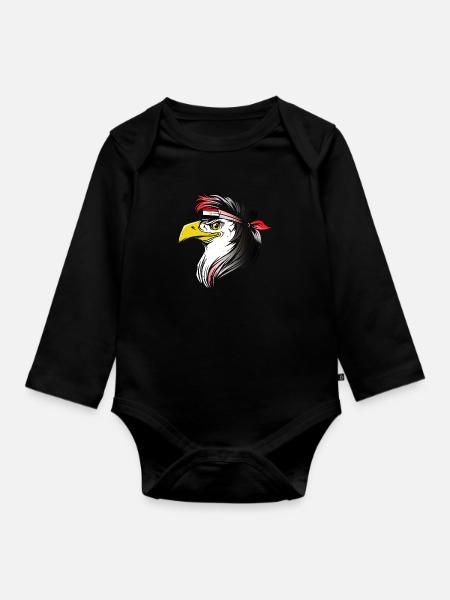 Ägypten - Baby Bio-Langarm-Body - Schwarz