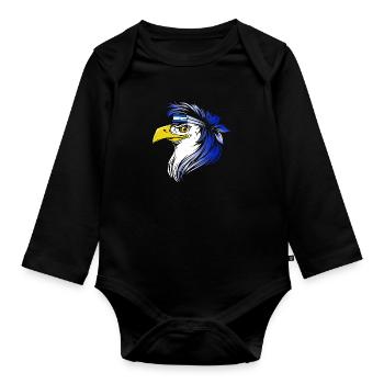 El Salvador - Baby Bio-Langarm-Body - Schwarz - Vorne