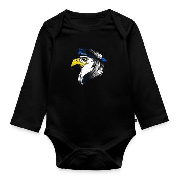 Estonia - Organic Longsleeve Baby Bodysuit - black - Front