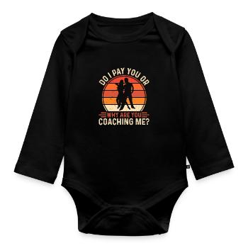 Robe de danse Swing pour femme Lindy Hop Swing - Body Bébé bio manches longues - noir - Devant