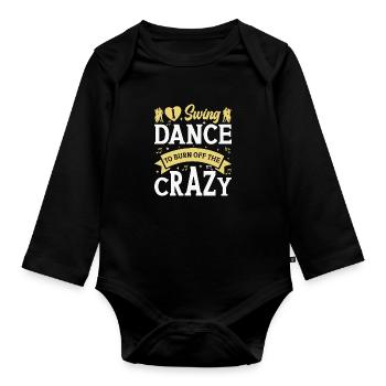 Robe de danse Swing pour femme Lindy Hop Swing - Body Bébé bio manches longues - noir - Devant