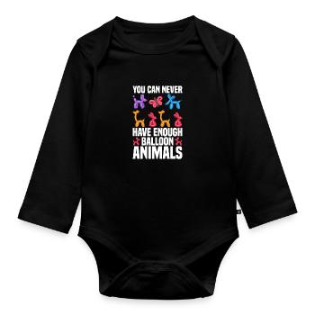 Ballon d’artiste ballon Animal Lover Ballon - Body Bébé bio manches longues - noir - Devant