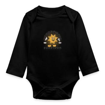 Hemorrhoid Survivor - Organic Longsleeve Baby Bodysuit - black - Front