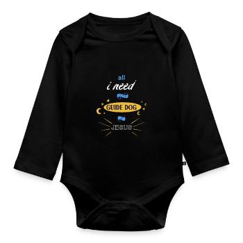 Blinder Blind Sehbehindert Witzig Geschenk - Baby Bio-Langarm-Body - Schwarz - Vorne