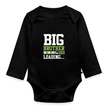 Big Brother Loads 2023 Big Bro 23 - Organic Longsleeve Baby Bodysuit - black - Front