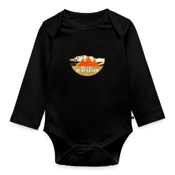 Vintages USA Hiking - Mount Blackburn - Organic Longsleeve Baby Bodysuit - black - Front