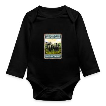 La race de vache aimait le Black Angus - Body Bébé bio manches longues - noir - Devant