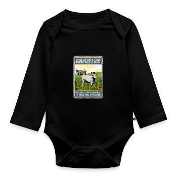 Kuhrasse Liebte Charolais - Baby Bio-Langarm-Body - Schwarz - Vorne