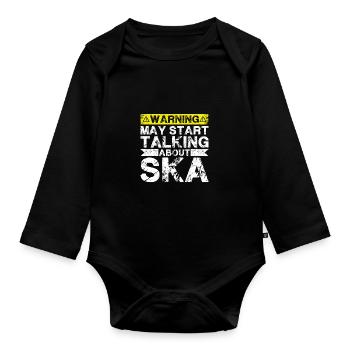 En parlant de musique ska - Body Bébé bio manches longues - noir - Devant